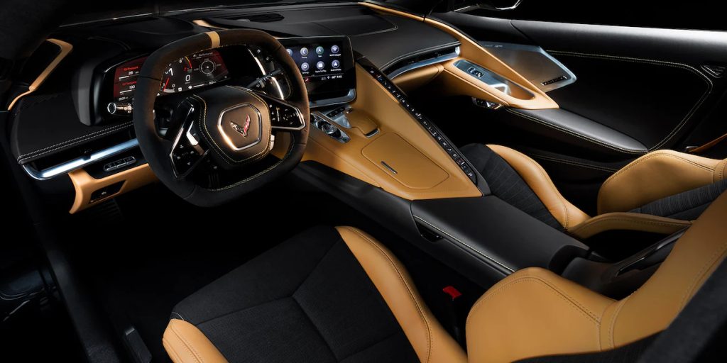 2023 corvette stingray interior vs porsche