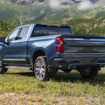 View of the 2024 Chevy Silverado 1500 truck from the rear