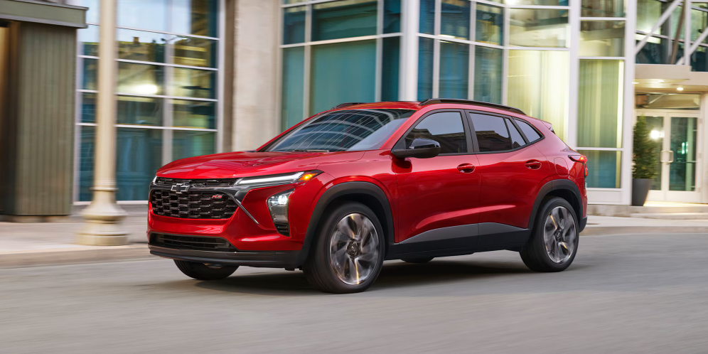2026 Chevrolet Trax driving on city street