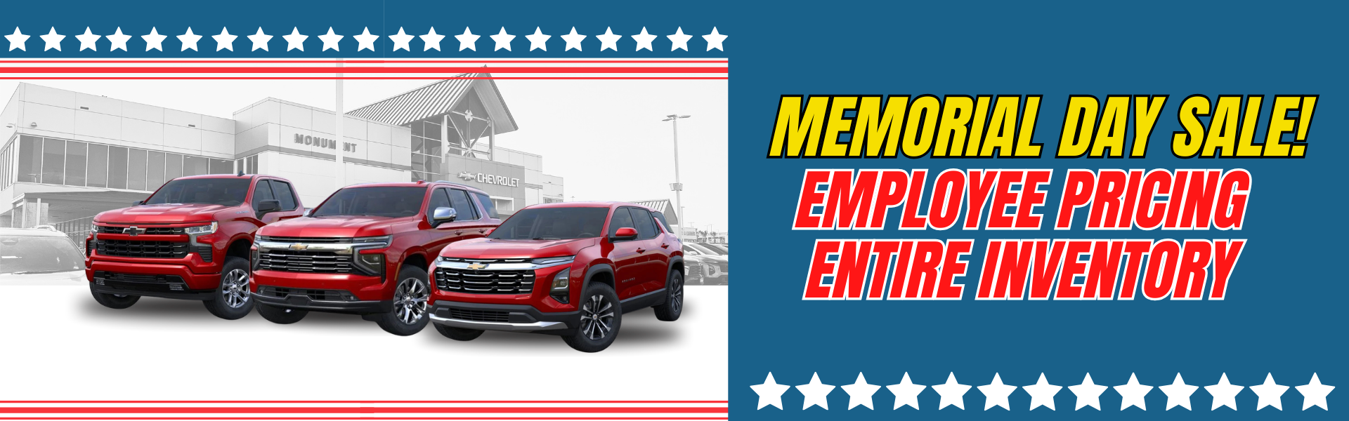 MEMORIAL DAY SALE!